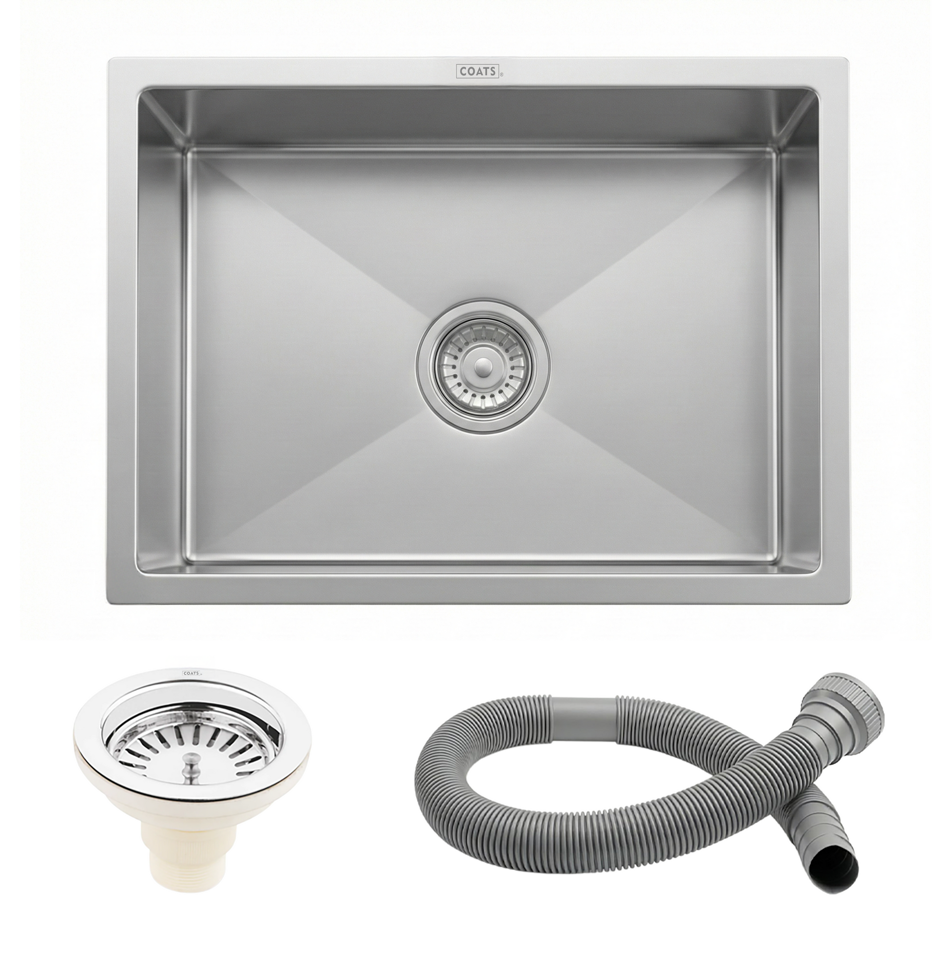 Handmade Single Bowl Kitchen Sink (24 x 18 x 9 Inches)