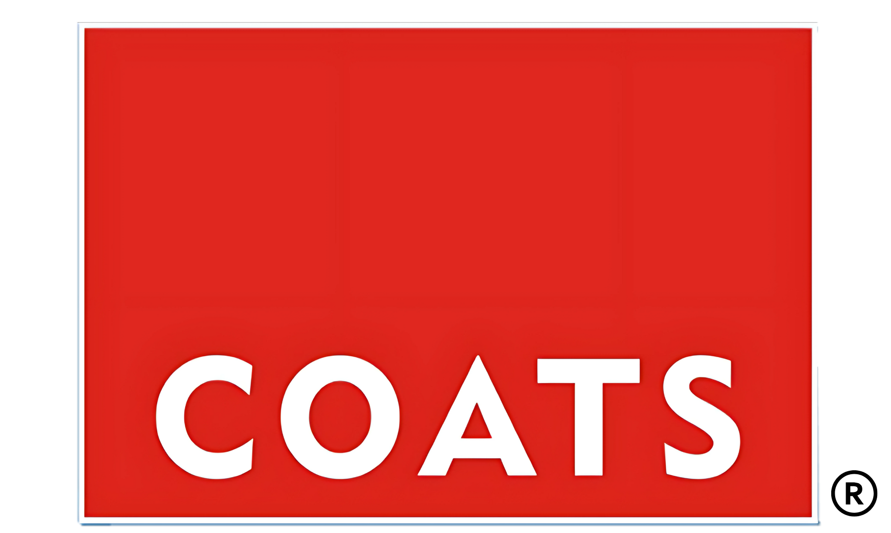 Red background with 'COATS' text in white