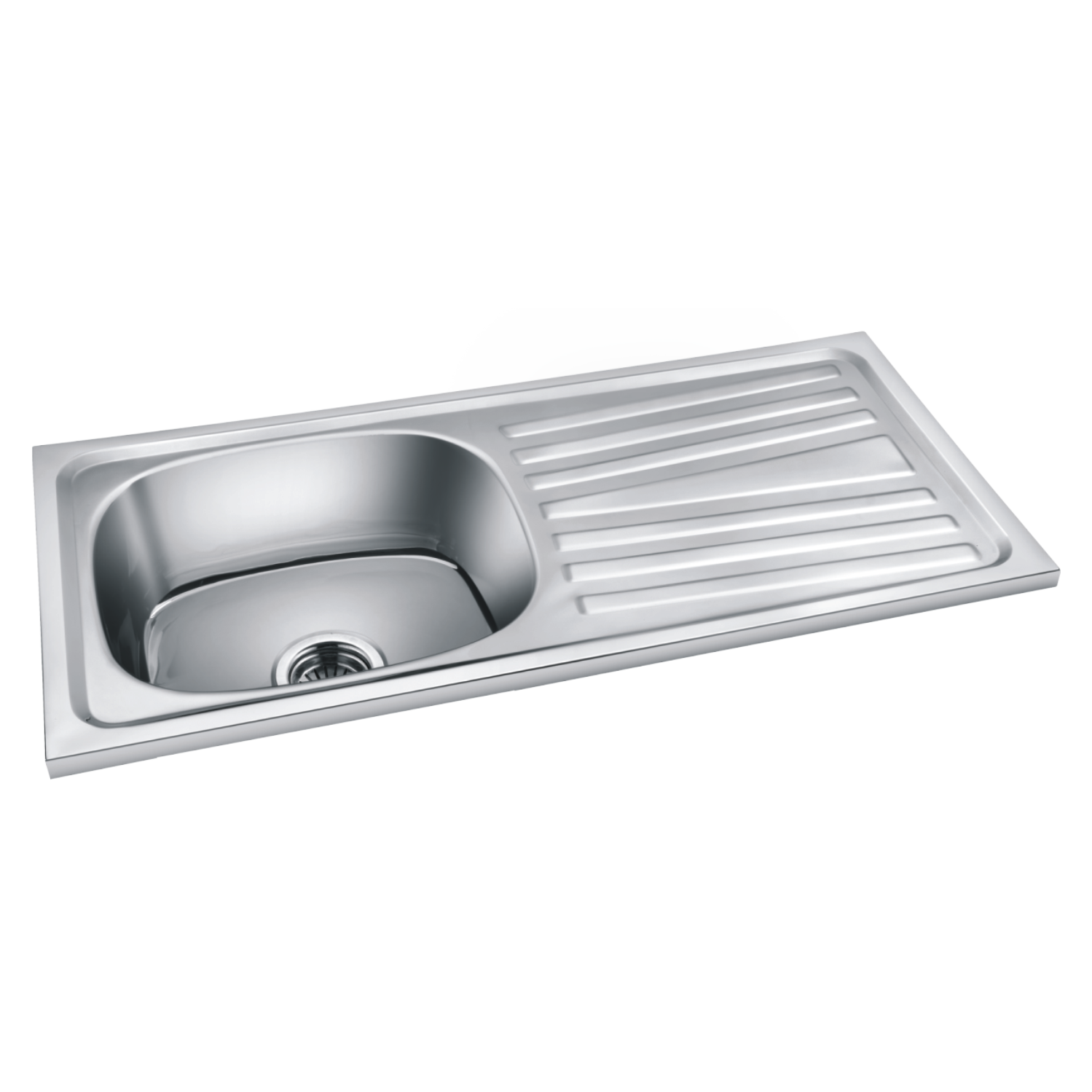 Double Bowl with Drain Board Matt