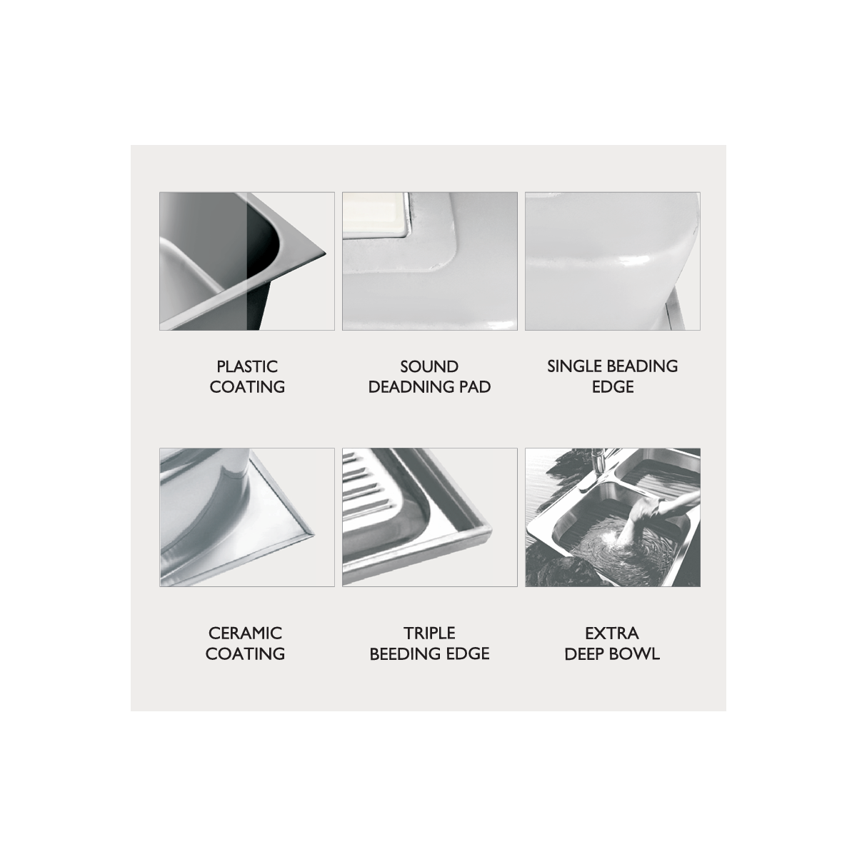 Single Bowl sink Square (Glossy)