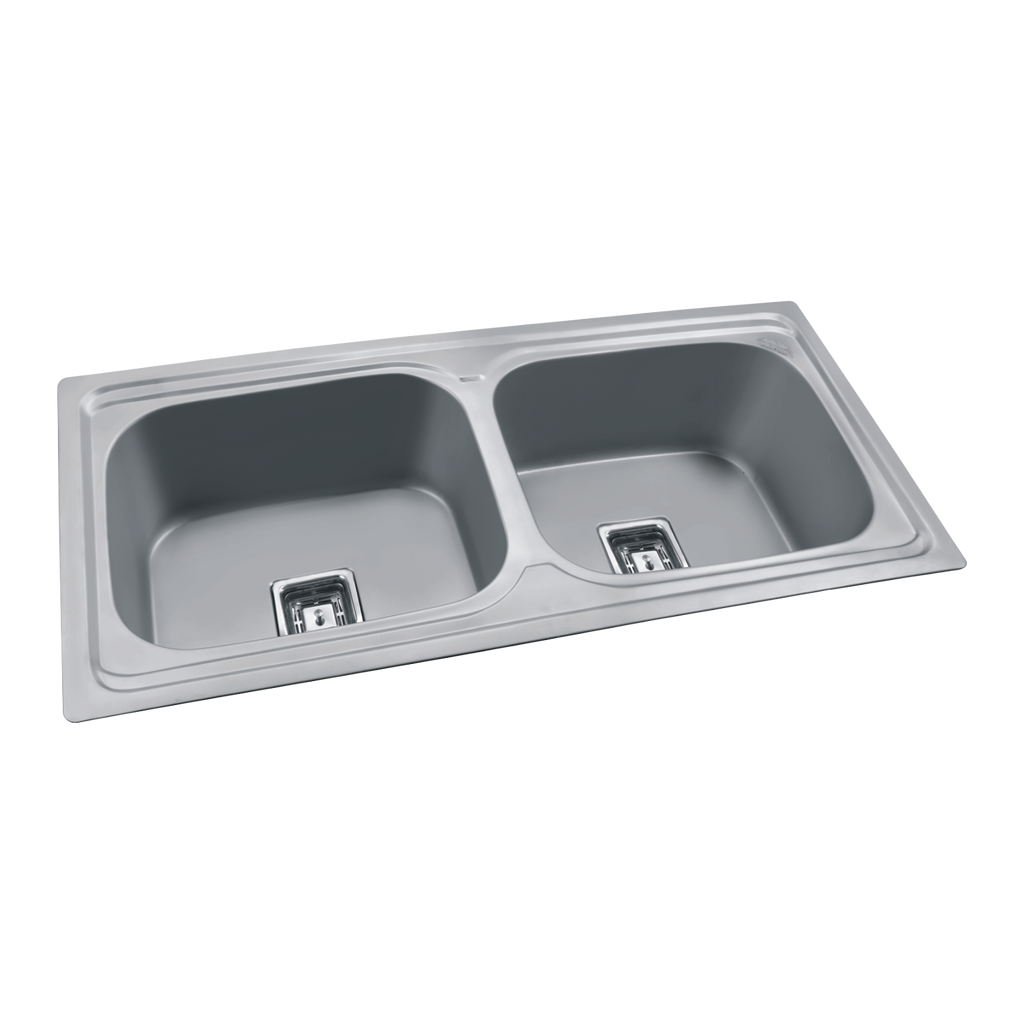 Double Bowl Sink Square Matt/ Statin